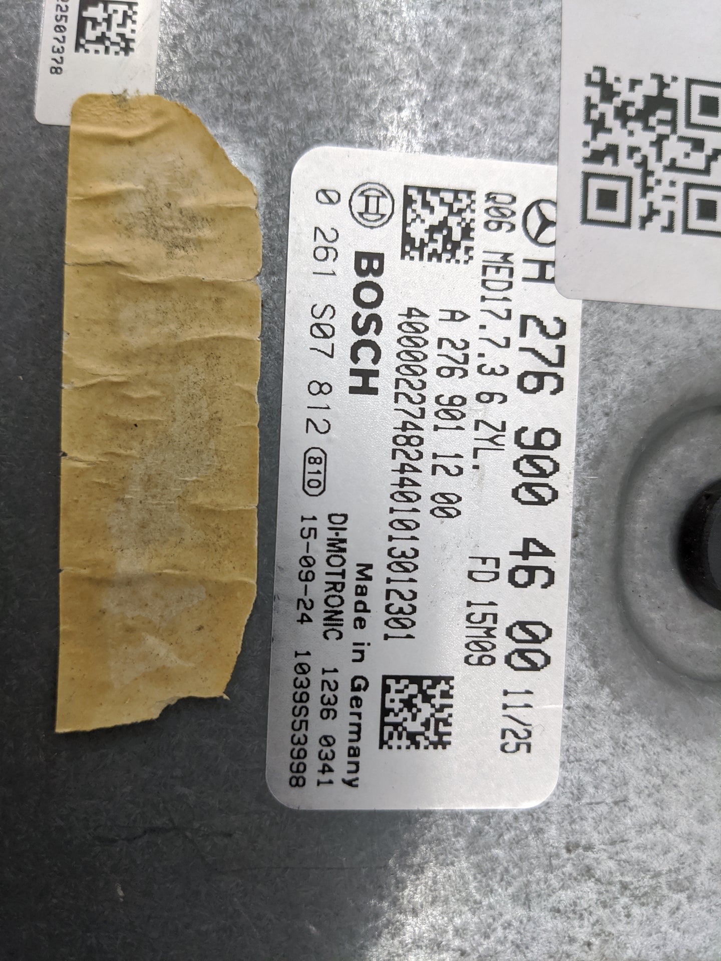 2016 Mercedes E-Class PCM Engine Control Computer ECU ECM PCU OEM P/N:A2769011200 0261S07812 Fits Fits 2014 2015 2017 2018 O