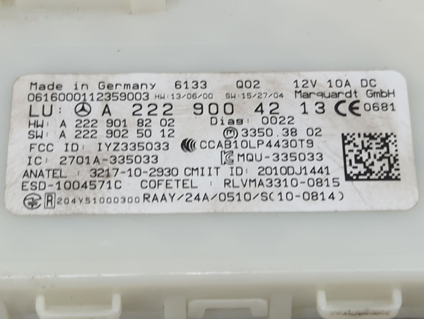 Mercedes S-class Locking Control Module - Oemusedautoparts1.com
