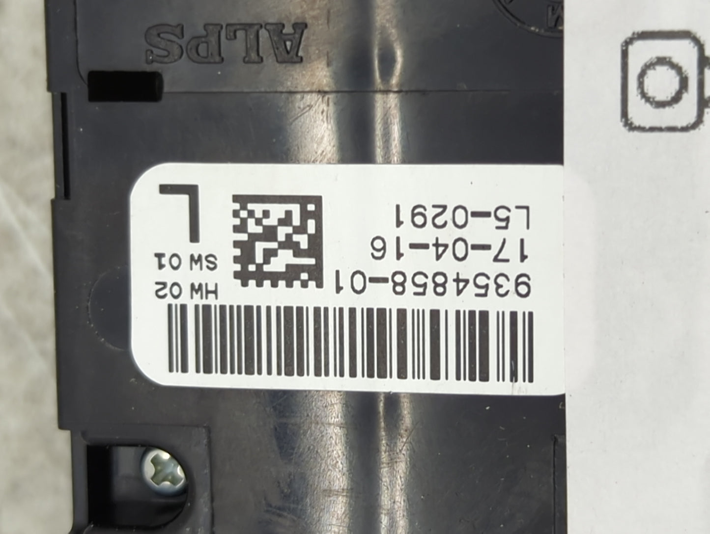 2016-2018 Mini Cooper Master Power Window Switch Replacement Driver Side Left P/N:9354858-01 Fits Fits 2016 2017 2018 OEM Us