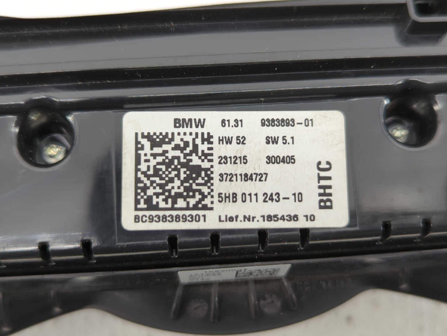 2016 Mini Cooper Climate Control Module Temperature AC/Heater Replacement P/N:9383893-01 Fits OEM Used Auto Parts - Oemuseda