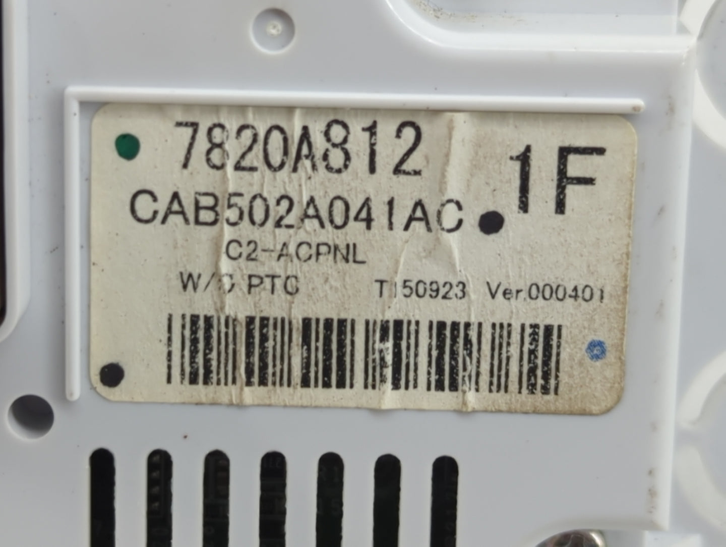 2015-2016 Mitsubishi Lancer Climate Control Module Temperature AC/Heater Replacement P/N:7820A812 Fits Fits 2014 2015 2016 O