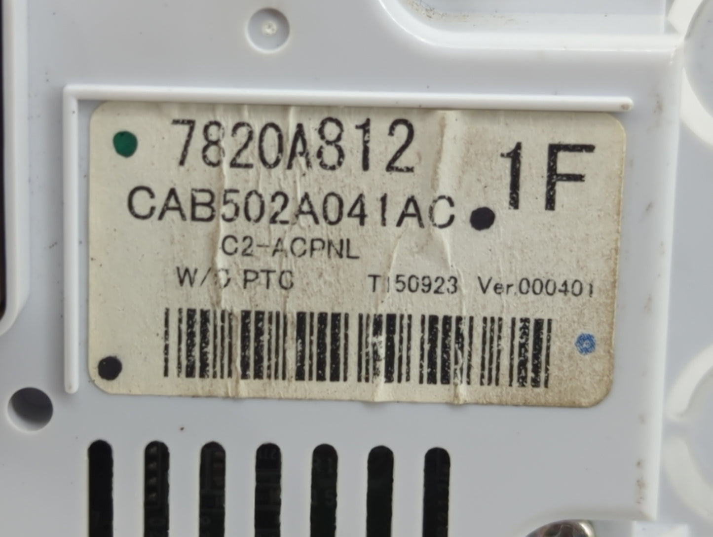2015-2016 Mitsubishi Lancer Climate Control Module Temperature AC/Heater Replacement P/N:7820A812 Fits Fits 2014 2015 2016 O