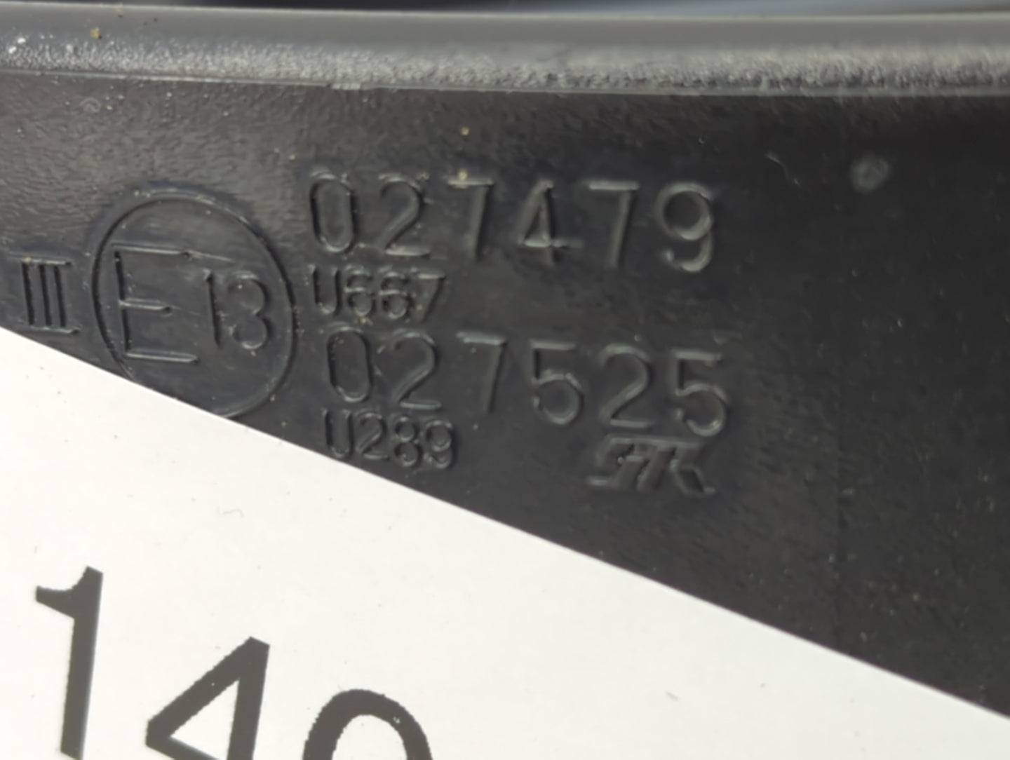 2016 Mitsubishi Lancer Driver Left Side View Power Door Mirror Silver - Oemusedautoparts1.com