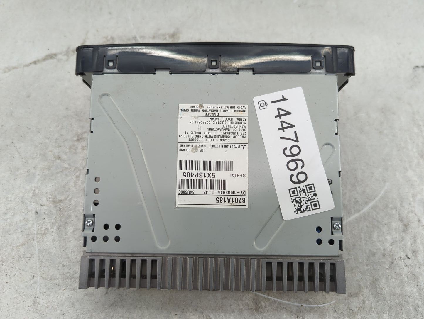 2015-2017 Mitsubishi Lancer Radio AM FM Cd Player Receiver Replacement P/N:8701A185 DY-1MU3R45-T-J2 Fits Fits 2015 2016 2017
