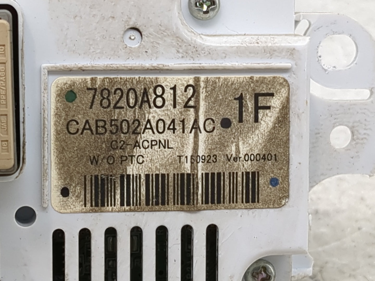 2013-2017 Mitsubishi Lancer Climate Control Module Temperature AC/Heater Replacement P/N:7820A812 Fits OEM Used Auto Parts -