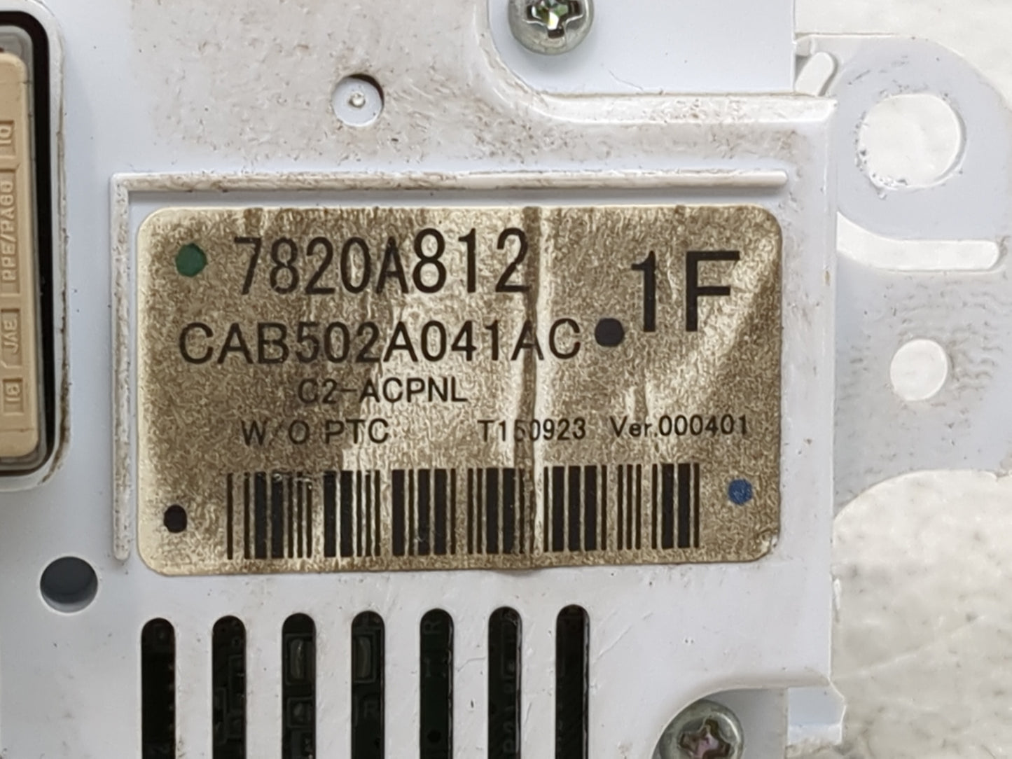 2013-2017 Mitsubishi Lancer Climate Control Module Temperature AC/Heater Replacement P/N:7820A812 Fits OEM Used Auto Parts -