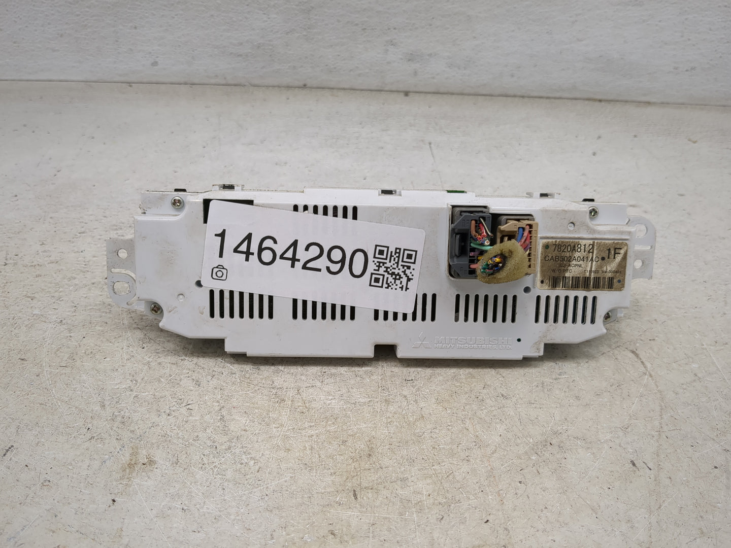 2013-2017 Mitsubishi Lancer Climate Control Module Temperature AC/Heater Replacement P/N:7820A812 Fits OEM Used Auto Parts -