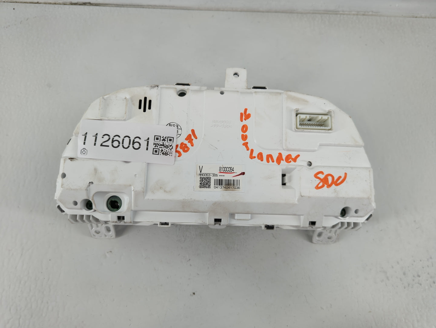 2016 Mitsubishi Outlander Instrument Cluster Speedometer Gauges P/N:MM0053-305 8100C054 Fits OEM Used Auto Parts - Oemusedau