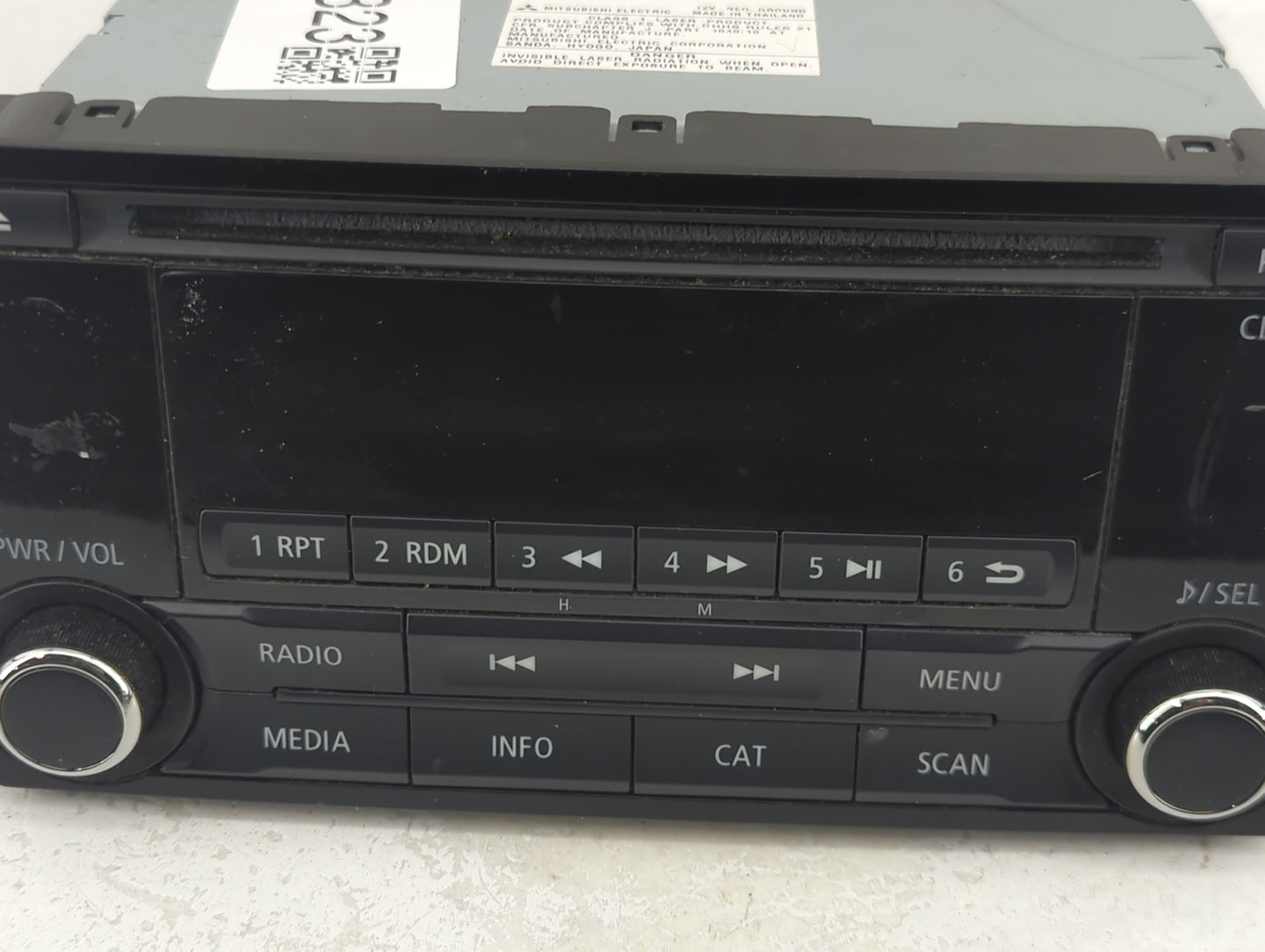 2016 Mitsubishi Outlander Radio AM FM Cd Player Receiver Replacement P/N:8701A185 Fits OEM Used Auto Parts - Oemusedautopart