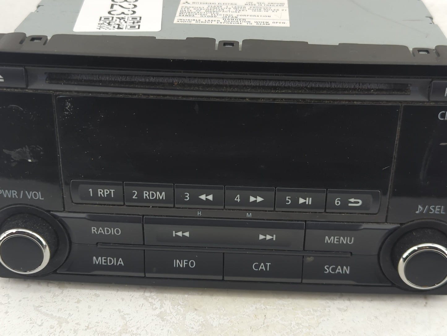 2016 Mitsubishi Outlander Radio AM FM Cd Player Receiver Replacement P/N:8701A185 Fits OEM Used Auto Parts - Oemusedautopart