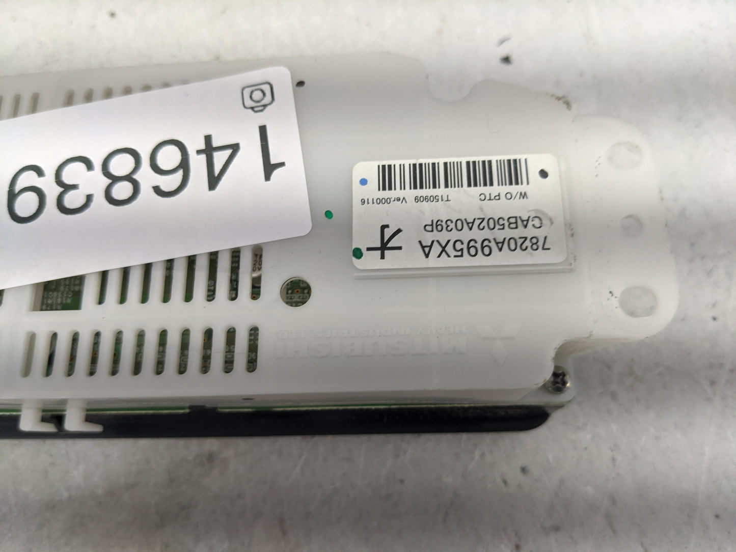 2014-2016 Mitsubishi Outlander Climate Control Module Temperature AC/Heater Replacement P/N:7820A995XA CAB502A039P Fits OEM 