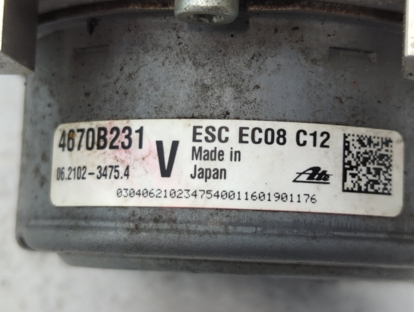 2014-2016 Mitsubishi Outlander ABS Pump Control Module Replacement P/N:4670B231 Fits Fits 2014 2015 2016 OEM Used Auto Parts