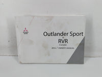 2016 Mitsubishi Outlander Sport Owners Manual Book Guide P/N:9290H128 OEM Used Auto Parts - Oemusedautoparts1.com