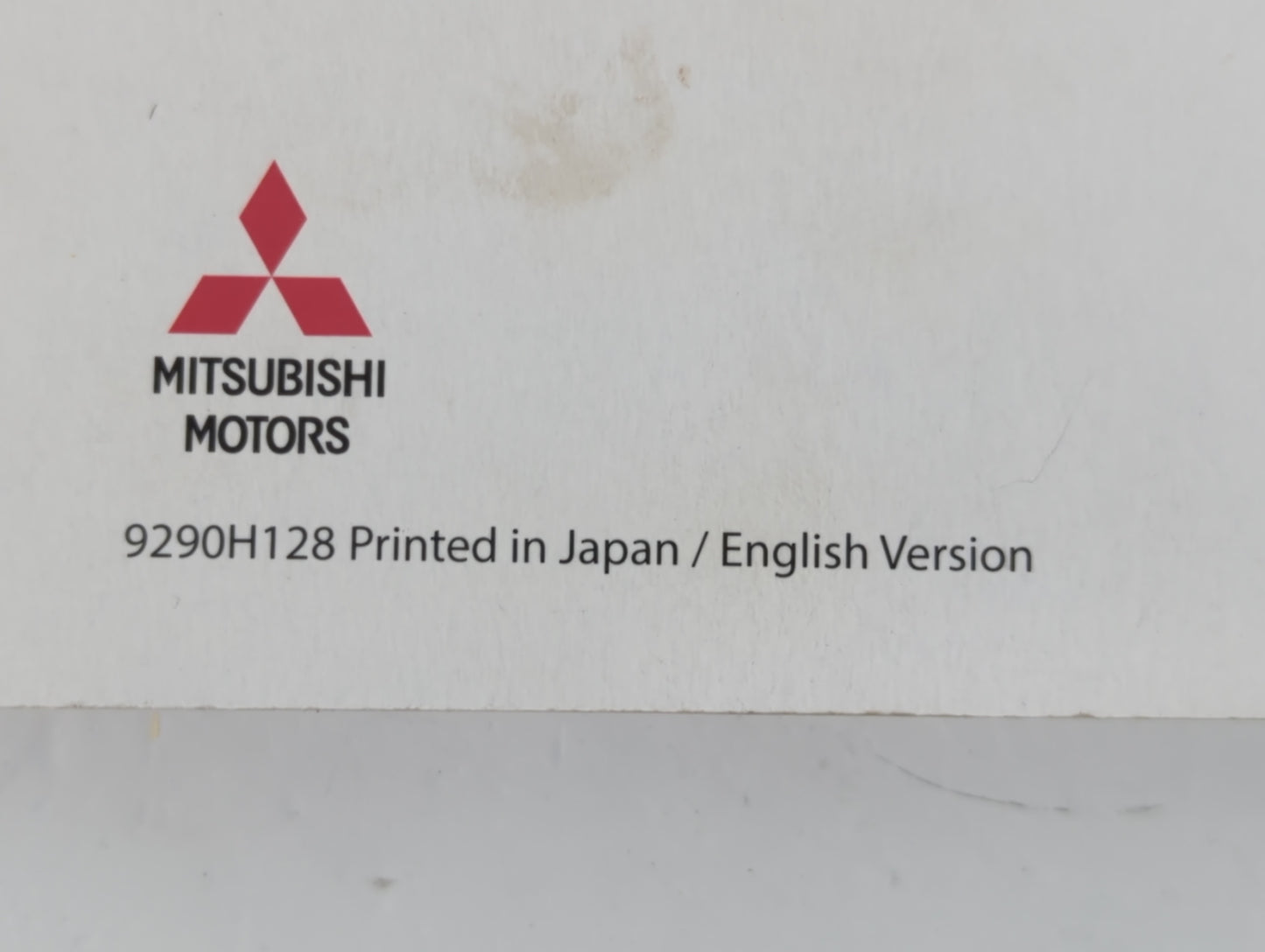 2016 Mitsubishi Outlander Sport Owners Manual Book Guide P/N:9290H128 OEM Used Auto Parts - Oemusedautoparts1.com