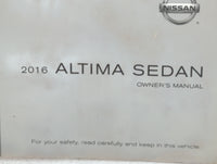 2016 Nissan Altima Owners Manual Book Guide P/N:OM16EA 0L33U0 OEM Used Auto Parts - Oemusedautoparts1.com