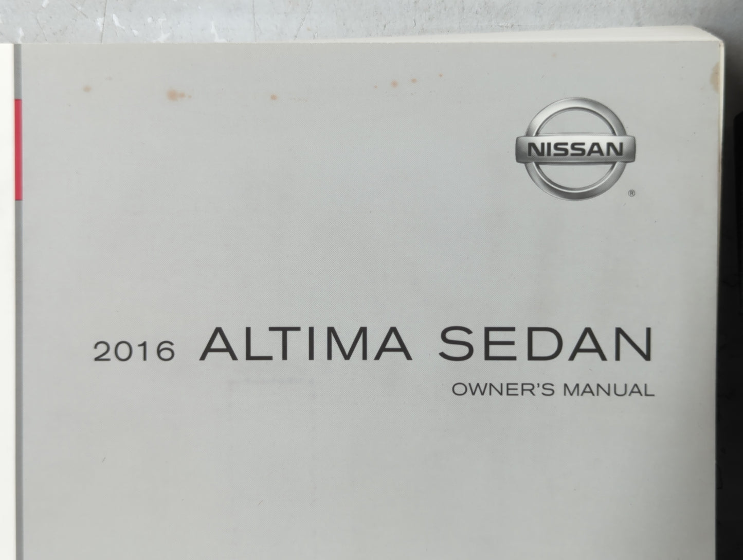 2016 Nissan Altima Owners Manual Book Guide P/N:OM16EA 0L33U0 OEM Used Auto Parts - Oemusedautoparts1.com