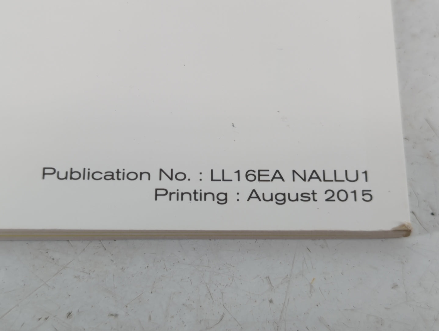 2016 Nissan Altima Owners Manual Book Guide P/N:LL16EA NALLU1 OEM Used Auto Parts - Oemusedautoparts1.com