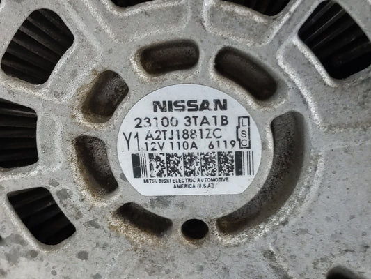 2013-2017 Nissan Altima Alternator Replacement Generator Charging Assembly Engine OEM P/N:23100 3TA1B Fits OEM Used Auto Parts