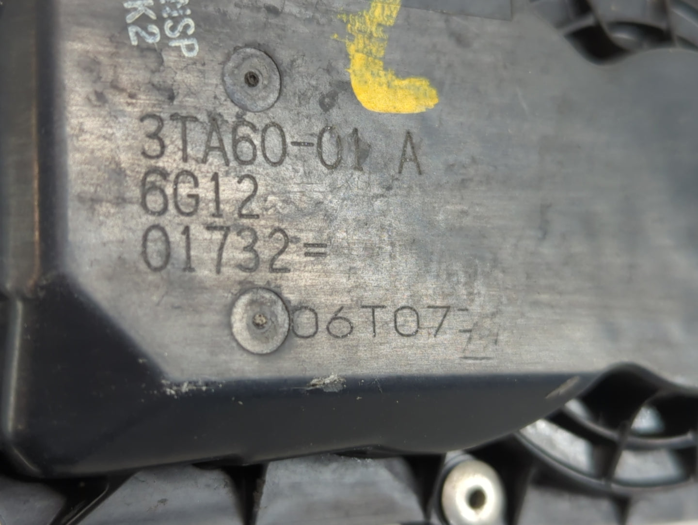 2013-2018 Nissan Altima Throttle Body P/N:3TA60-01 Fits Fits 2013 2014 2015 2016 2017 2018 2019 2020 OEM Used Auto Parts - O