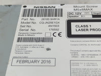 2016 Nissan Altima Radio AM FM Cd Player Receiver Replacement P/N:28185 9HR1A Fits OEM Used Auto Parts - Oemusedautoparts1.c