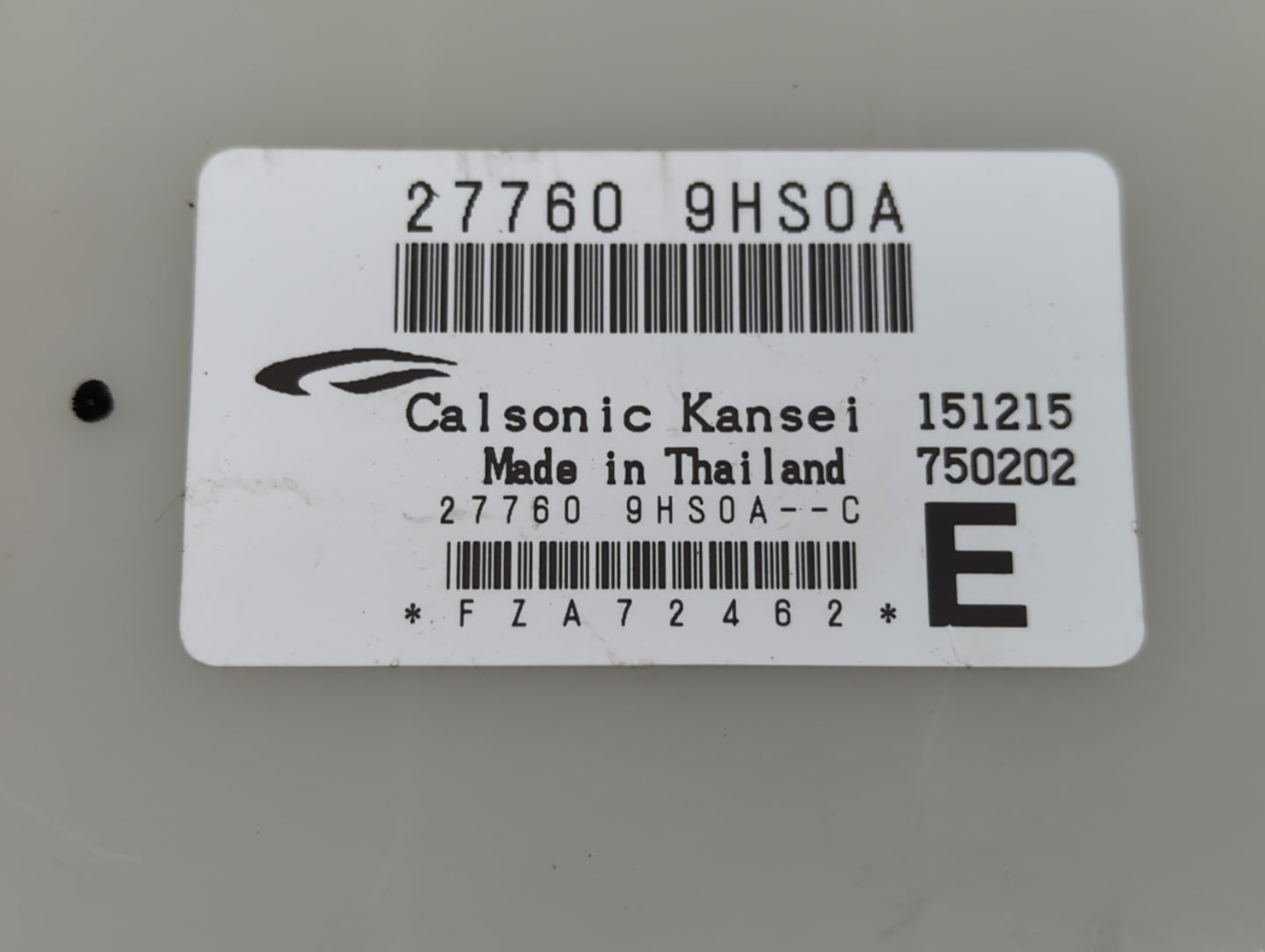 2016-2017 Nissan Altima Temperature Control Module 27760-9hs0a - Oemusedautoparts1.com