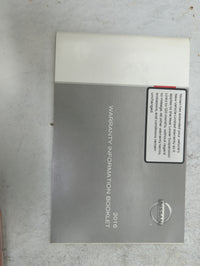 2016 Nissan Altima Owners Manual Book Guide P/N:OM16EA 0L33U1 OEM Used Auto Parts - Oemusedautoparts1.com