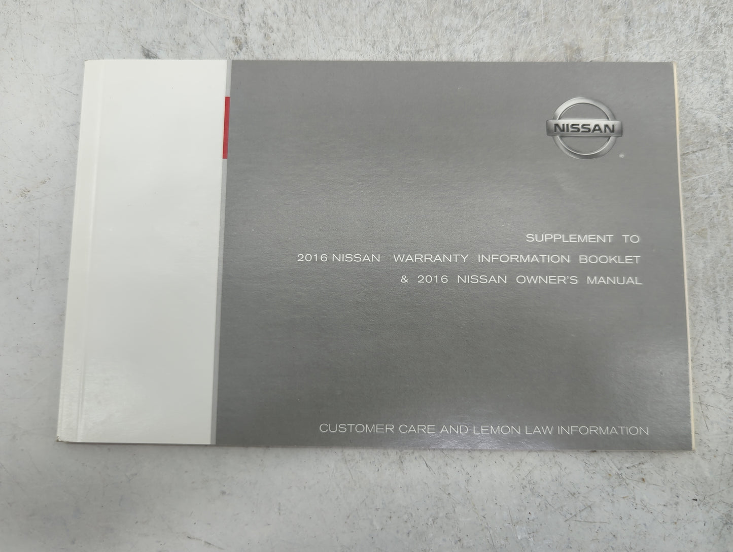 2016 Nissan Altima Owners Manual Book Guide P/N:OM16EA 0L33U1 OEM Used Auto Parts - Oemusedautoparts1.com