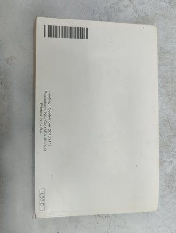 2016 Nissan Altima Owners Manual Book Guide P/N:OM16EA 0L33U0 OEM Used Auto Parts