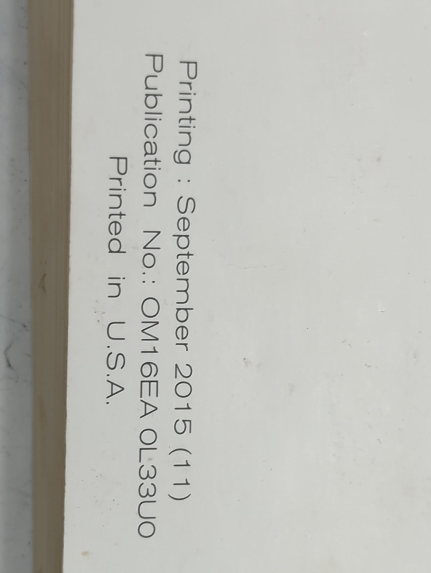 2016 Nissan Altima Owners Manual Book Guide P/N:OM16EA 0L33U0 OEM Used Auto Parts - Oemusedautoparts1.com