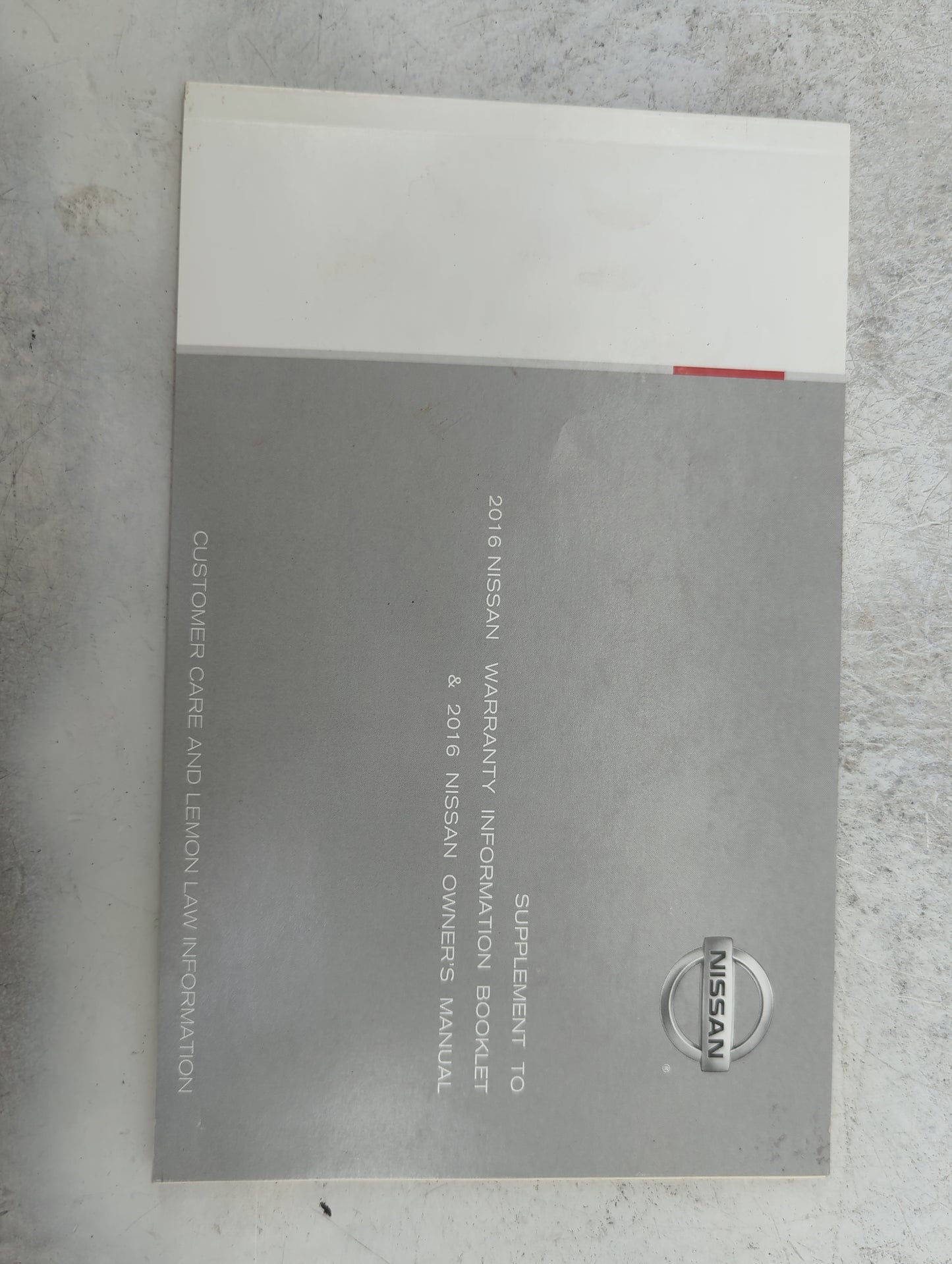 2016 Nissan Altima Owners Manual Book Guide P/N:OM16EA 0L33U0 OEM Used Auto Parts - Oemusedautoparts1.com