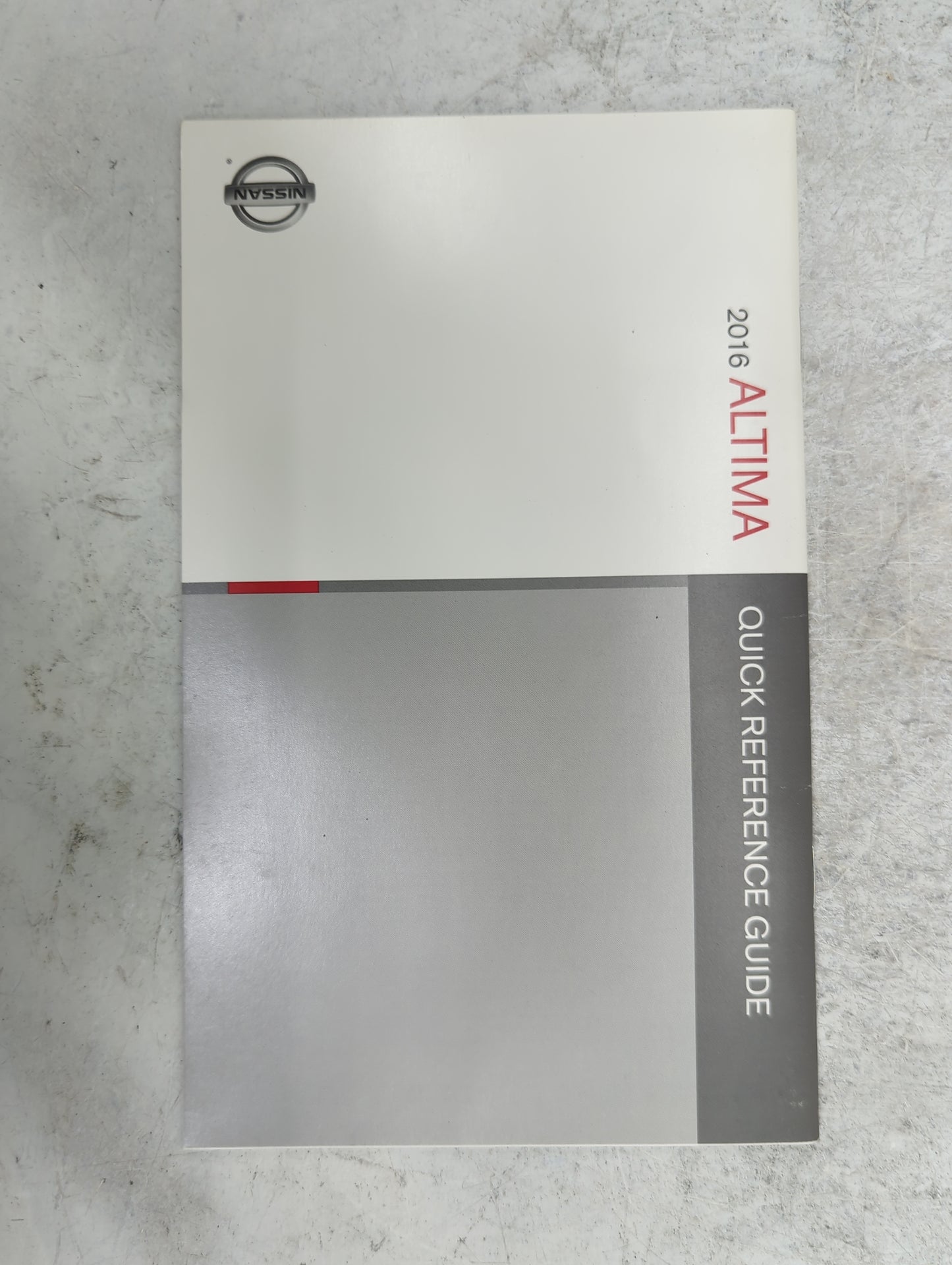 2016 Nissan Altima Owners Manual Book Guide P/N:OM16EA 0L33U0 OEM Used Auto Parts - Oemusedautoparts1.com