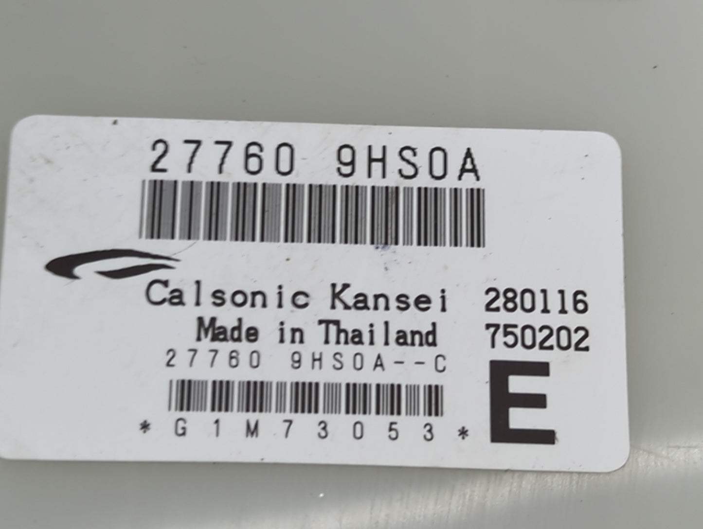 2016-2018 Nissan Altima Climate Control Module Temperature AC/Heater Replacement P/N:27760 9HS0A 27760 9HS0A--C Fits OEM Use
