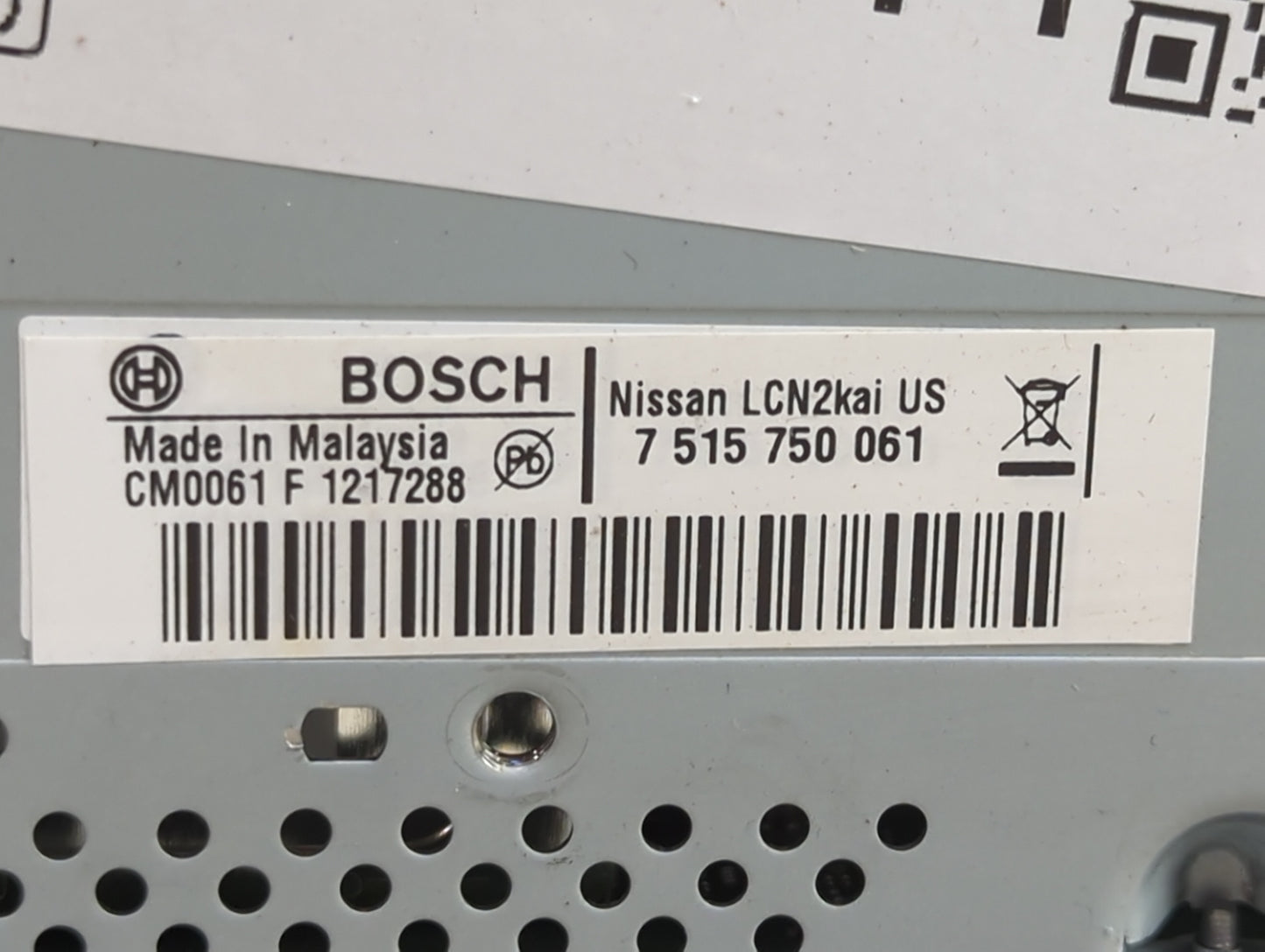 2016 Nissan Altima Radio AM FM Cd Player Receiver Replacement P/N:7515750061 259159HS0B, LCN2K70A10, YBN-LCN2K70A10 Fits OEM