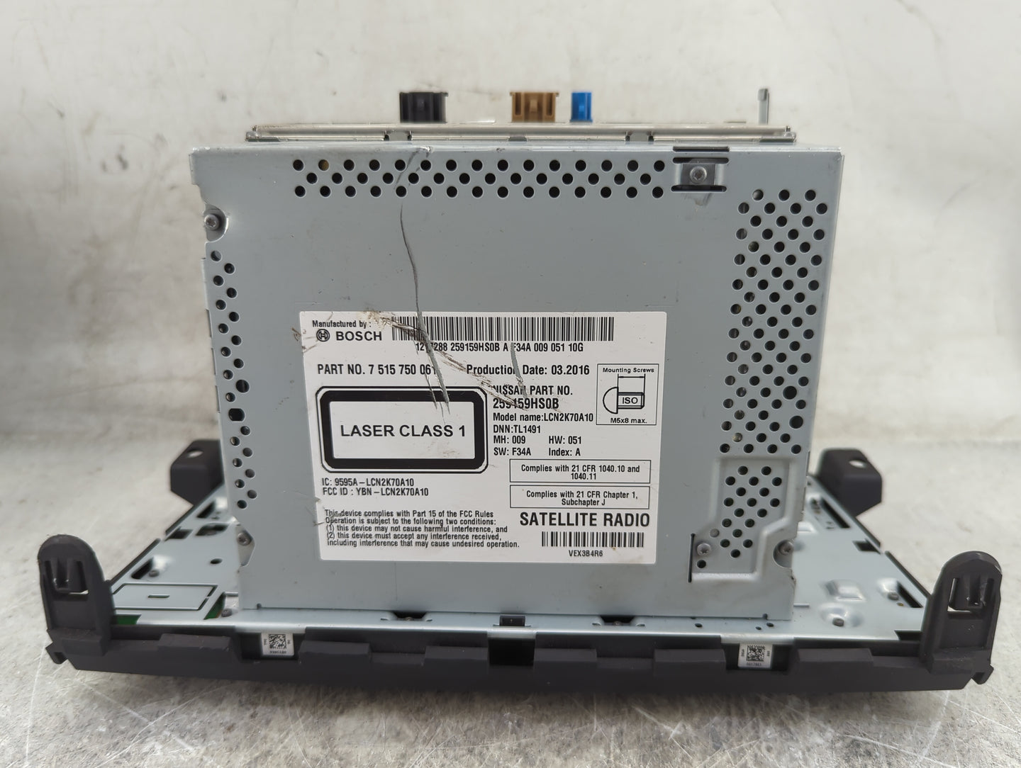 2016 Nissan Altima Radio AM FM Cd Player Receiver Replacement P/N:7515750061 259159HS0B, LCN2K70A10, YBN-LCN2K70A10 Fits OEM