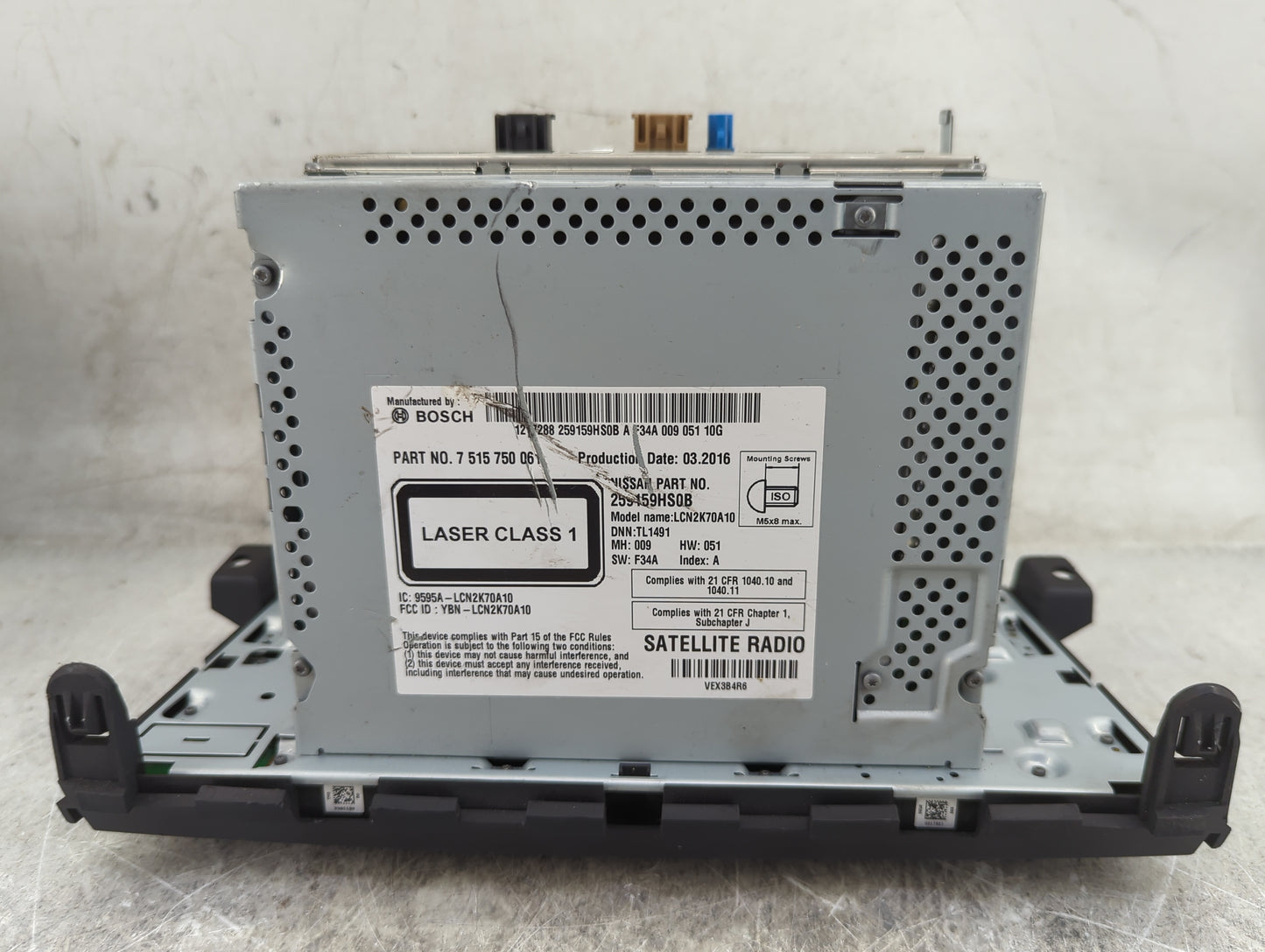 2016 Nissan Altima Radio AM FM Cd Player Receiver Replacement P/N:7515750061 259159HS0B, LCN2K70A10, YBN-LCN2K70A10 Fits OEM