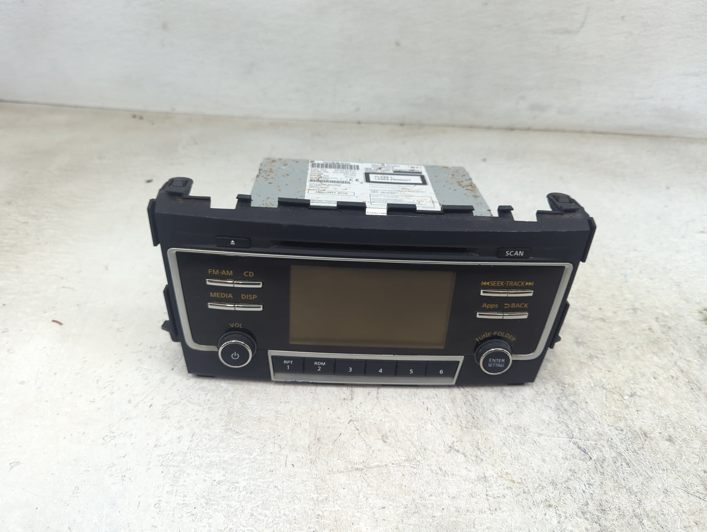 2016 Nissan Altima Radio AM FM Cd Player Receiver Replacement P/N:281859HR1A CQ-JN25E1GX, 2B1859HR1A Fits OEM Used Auto Part
