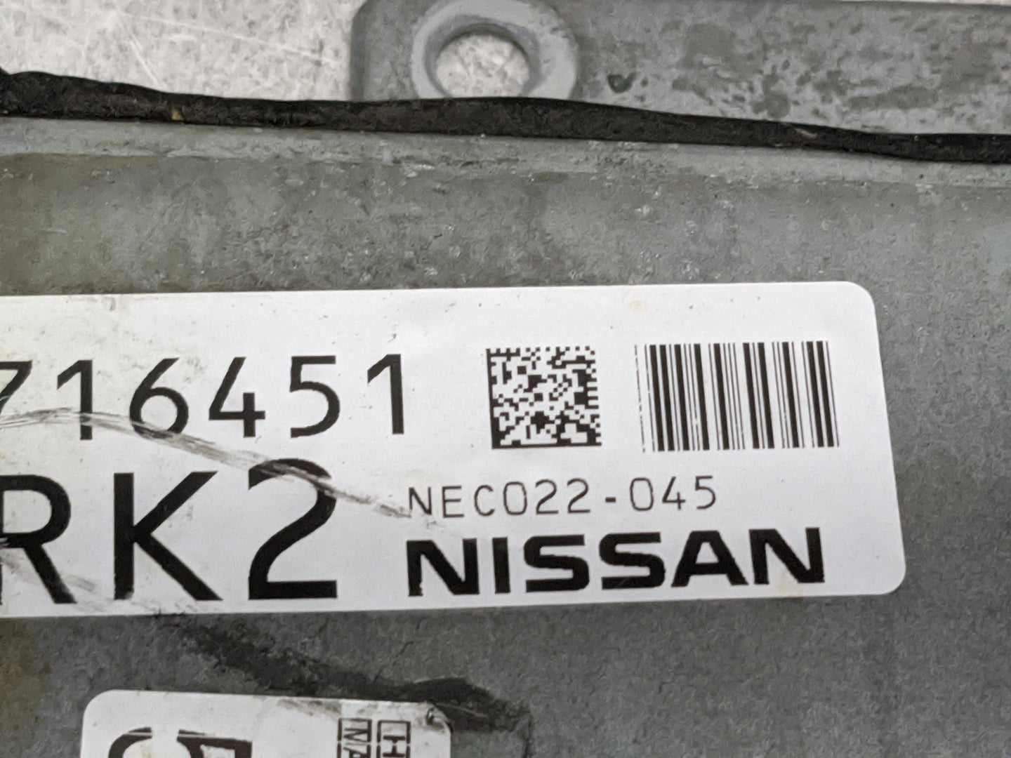 2016-2017 Nissan Altima PCM Engine Control Computer ECU ECM PCU OEM P/N:NEC022-045 BEM408-300 Fits Fits 2016 2017 OEM Used A