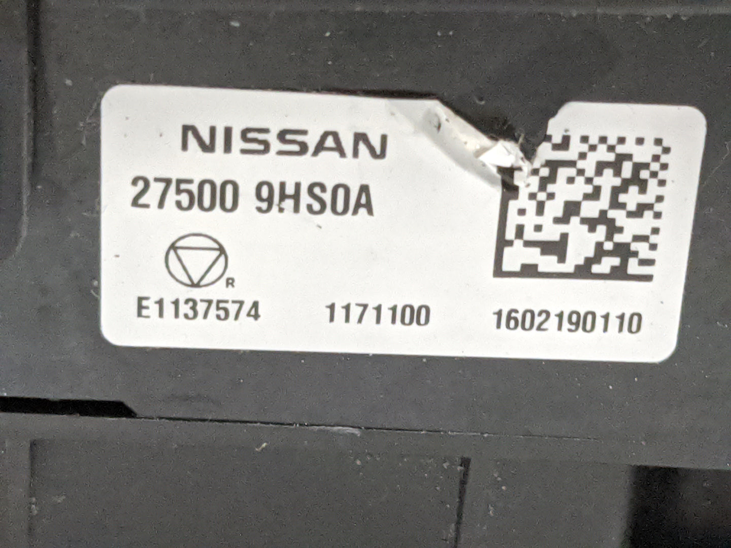 2016-2018 Nissan Altima Climate Control Module Temperature AC/Heater Replacement P/N:27500 9HS0A Fits Fits 2016 2017 2018 OE