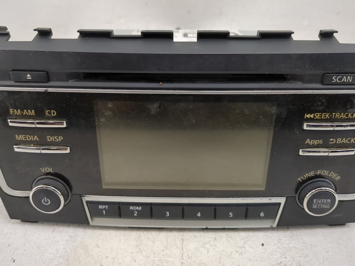 2016 Nissan Altima Radio AM FM Cd Player Receiver Replacement P/N:28185 9HR1A CQ-JN25E1GX Fits OEM Used Auto Parts - Oemused