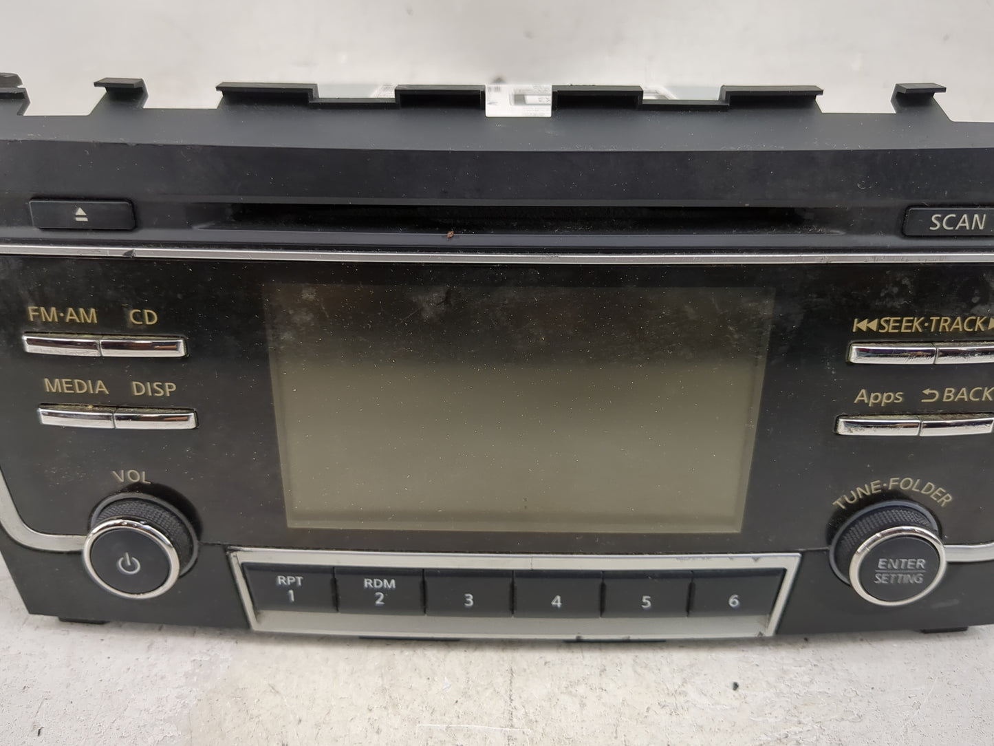 2016 Nissan Altima Radio AM FM Cd Player Receiver Replacement P/N:28185 9HR1A CQ-JN25E1GX Fits OEM Used Auto Parts - Oemused