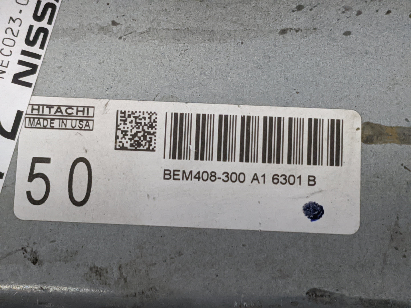 2016-2017 Nissan Altima PCM Engine Control Computer ECU ECM PCU OEM P/N:NEC023-013 BEM408-300 A1 Fits Fits 2016 2017 OEM Use