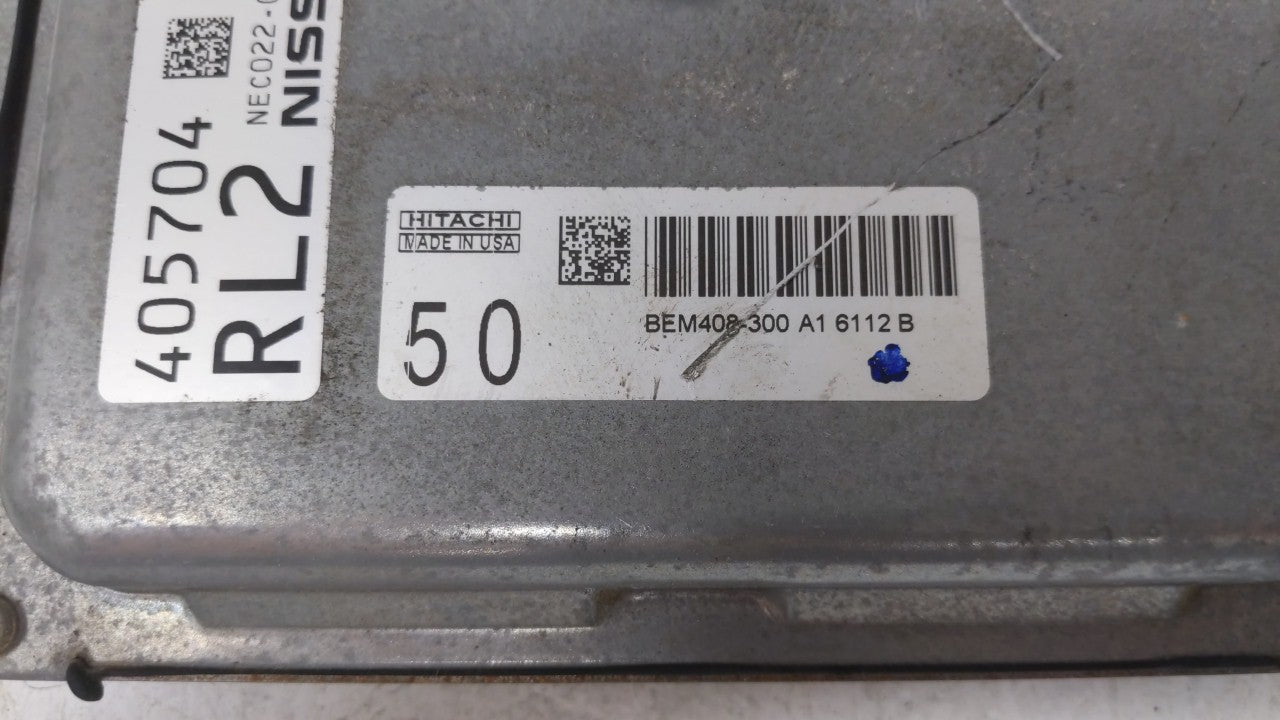 2016-2017 Nissan Altima PCM Engine Control Computer ECU ECM PCU OEM P/N:BEM408-300 A1 NEC022-051, NEC024-008 Fits Fits 2016 