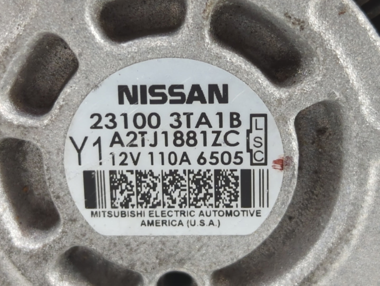 2013-2017 Nissan Altima Alternator Replacement Generator Charging Assembly Engine OEM P/N:23100 3TA1A 23100 3TA1B Fits OEM U