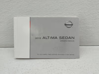 2016 Nissan Altima Owners Manual Book Guide OEM Used Auto Parts - Oemusedautoparts1.com