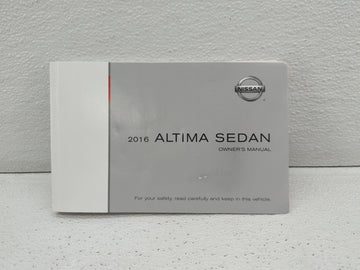 2016 Nissan Altima Owners Manual Book Guide OEM Used Auto Parts - Oemusedautoparts1.com