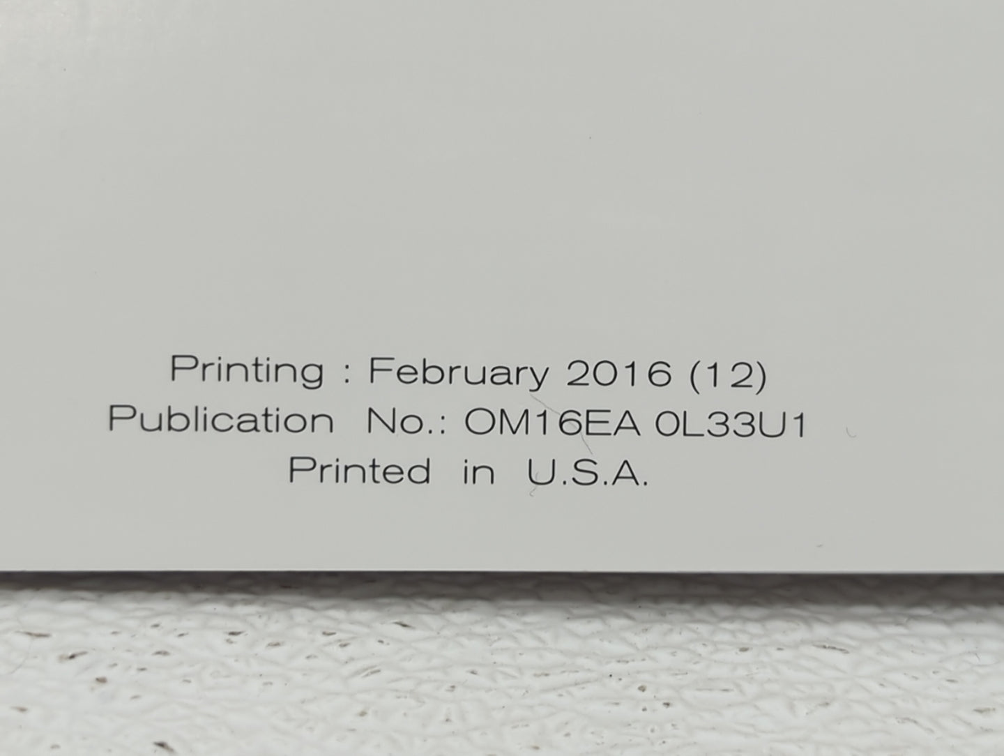 2016 Nissan Altima Owners Manual Book Guide OEM Used Auto Parts - Oemusedautoparts1.com