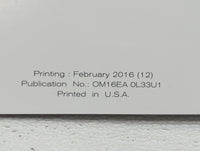 2016 Nissan Altima Owners Manual Book Guide OEM Used Auto Parts - Oemusedautoparts1.com