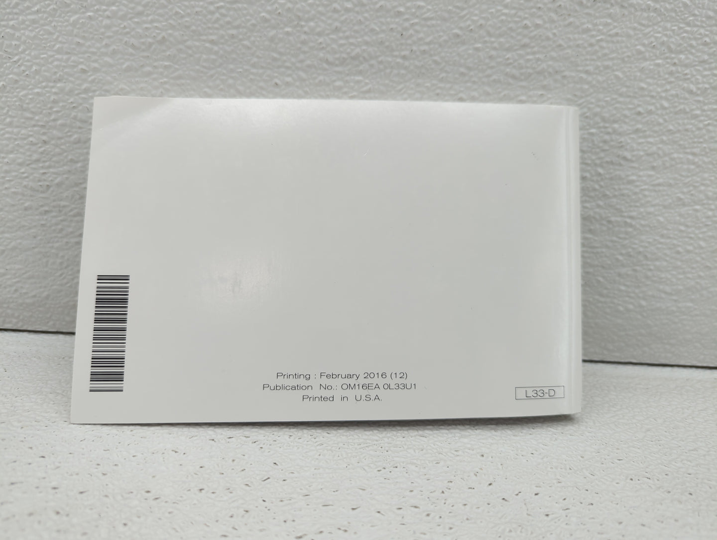 2016 Nissan Altima Owners Manual Book Guide OEM Used Auto Parts - Oemusedautoparts1.com