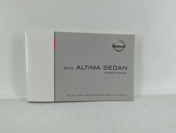 2016 Nissan Altima Owners Manual Book Guide OEM Used Auto Parts - Oemusedautoparts1.com
