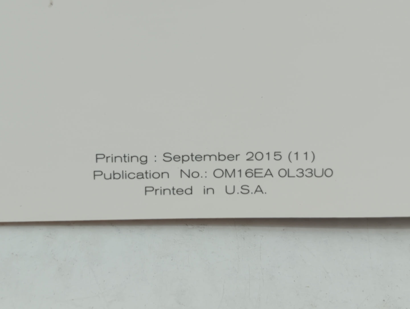 2016 Nissan Altima Owners Manual Book Guide OEM Used Auto Parts - Oemusedautoparts1.com